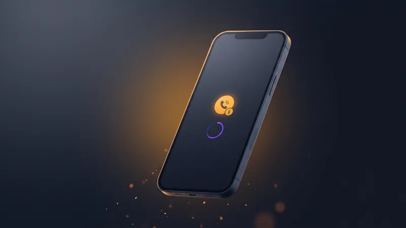 Glowing 3D smartphone showing a missed-call icon with a small dollar-sign badge, representing Google billing for missed Local Service Ads calls