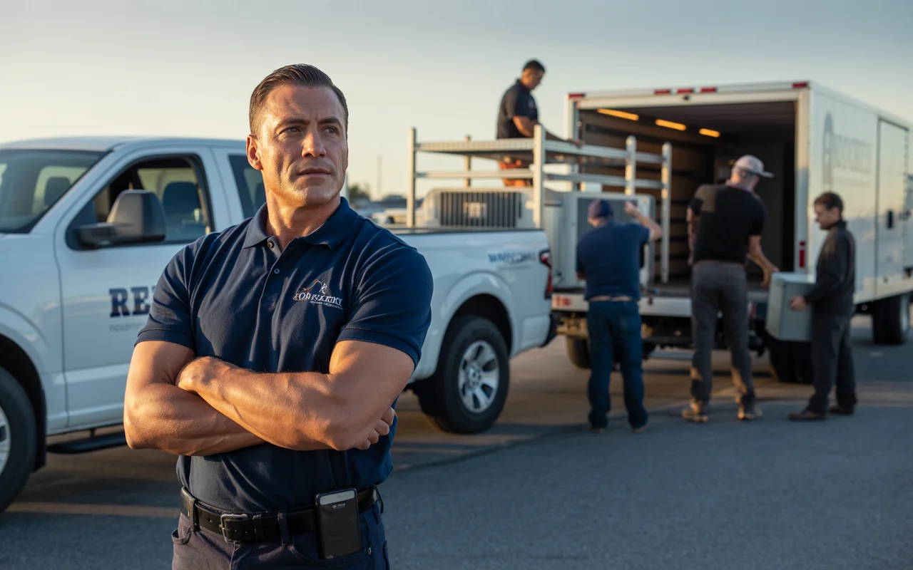 Restoration company owner with enterprise AI infrastructure